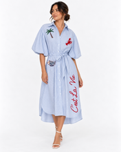 Load image into Gallery viewer, Mariniere Embroidered Shirt Dress