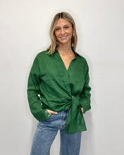 Load image into Gallery viewer, Gus Tie Front Shirt - Fern