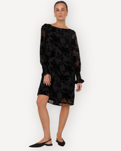 Load image into Gallery viewer, Clover Burnout Velour Short Dress