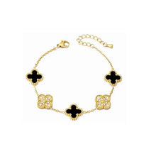 Load image into Gallery viewer, Susan Rose CZ Clover Bracelet