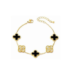 Susan Rose CZ Clover Bracelet