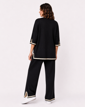 Load image into Gallery viewer, Cail Knit Set - Black/Cream