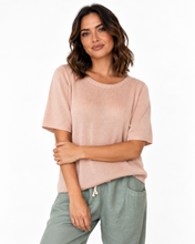 Load image into Gallery viewer, Summer Knit Top - Dusty Pink