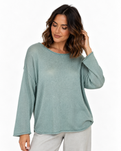 Load image into Gallery viewer, Spring Knit Top - Dusty Blue
