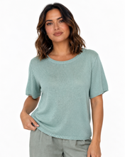 Load image into Gallery viewer, Summer Knit Top - Dusty Blue