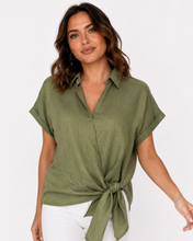 Load image into Gallery viewer, Baker Linen Shirt - Fern