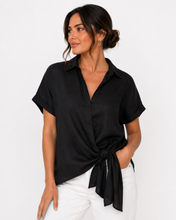 Load image into Gallery viewer, Baker Linen Shirt - Black