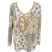 Load image into Gallery viewer, Love Animal Print Knit Top