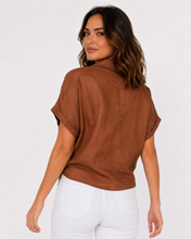 Load image into Gallery viewer, Baker Linen Shirt - Chocolate