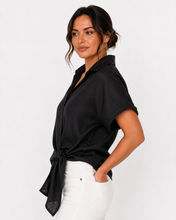 Load image into Gallery viewer, Baker Linen Shirt - Black