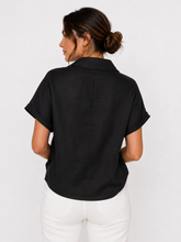 Load image into Gallery viewer, Baker Linen Shirt - Black