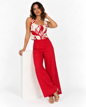 Load image into Gallery viewer, Harlow Linen Pants - Red