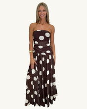 Load image into Gallery viewer, strapless dress with polka dots