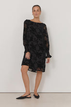 Load image into Gallery viewer, Clover Burnout Velour Short Dress