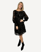 Load image into Gallery viewer, Clover Burnout Velour Short Dress