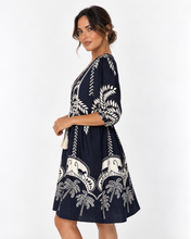 Load image into Gallery viewer, Coastal Boho Mini Dress