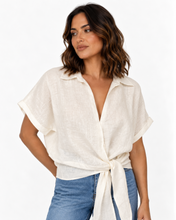 Load image into Gallery viewer, Baker Linen Shirt - White