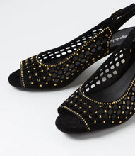 Load image into Gallery viewer, Jackey Jewel Suede Sandals