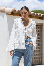 Load image into Gallery viewer, Ellie Tie Up Blouse