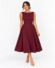 Load image into Gallery viewer, Aveline Midi Dress - Burgundy