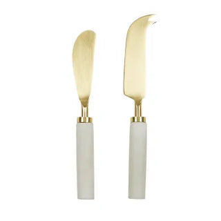 Eli S/2 Marble Cheese Knives