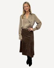 Load image into Gallery viewer, Frances Suede Midi Skirt