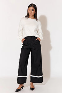 Gabriella Contrast Poplin Pants