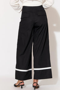 Gabriella Contrast Poplin Pants