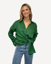 Load image into Gallery viewer, Gus Tie Front Shirt - Fern