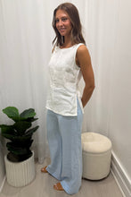 Load image into Gallery viewer, Harlow Linen Pants - Baby Blue
