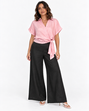 Load image into Gallery viewer, Harlow Linen Pants - Black