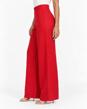 Load image into Gallery viewer, Harlow Linen Pants - Red