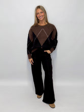 Load image into Gallery viewer, Samsara Argyle Knit Jumper