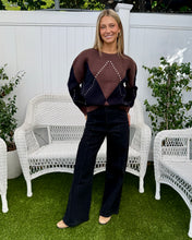 Load image into Gallery viewer, Samsara Argyle Knit Jumper