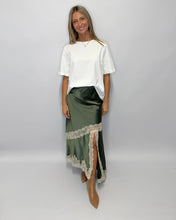 Load image into Gallery viewer, Amour Lace Satin Skirt