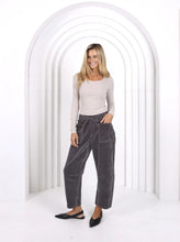 Load image into Gallery viewer, Leo Barrel Corduroy Jeans  - Smoke Charcoal