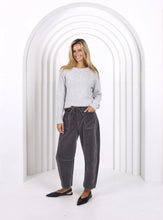 Load image into Gallery viewer, Leo Barrel Corduroy Jeans  - Smoke Charcoal