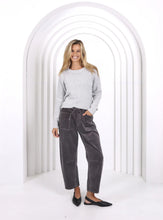 Load image into Gallery viewer, Leo Barrel Corduroy Jeans  - Smoke Charcoal