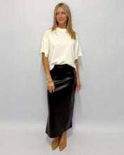 Load image into Gallery viewer, Luxe Faux Leather Skirt