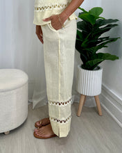 Load image into Gallery viewer, Edith Ric Rac Trim Crop Pants