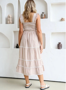 Pippy Gingham Midi Dress