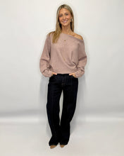 Load image into Gallery viewer, Offset Knit Top