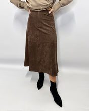 Load image into Gallery viewer, Frances Suede Midi Skirt