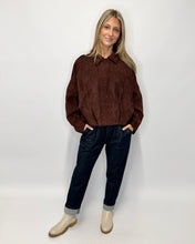 Load image into Gallery viewer, Raffie  Faux Suede Bomber Jacket
