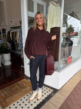 Load image into Gallery viewer, Raffie  Faux Suede Bomber Jacket