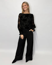 Load image into Gallery viewer, Clover Burnout Velour Top