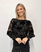 Load image into Gallery viewer, Clover Burnout Velour Top