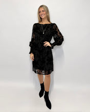 Load image into Gallery viewer, Clover Burnout Velour Short Dress