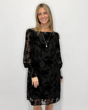 Load image into Gallery viewer, Clover Burnout Velour Short Dress