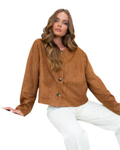 Load image into Gallery viewer, Sarah Button Crop Jacket